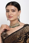 Buy_Ruby Raang_Gold Plated Kundan Embellished Choker Set _at_Aza_Fashions