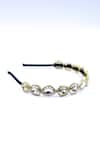 Buy Foot Fuel Gold Crystals, Beads, Brooches Geometric Carved Embellished Hairband Online at Aza Fashions Buy_Foot Fuel_Gold Crystals, Beads, Brooches Geometric Carved Embellished Hairband _Online_at_Aza_Fashions