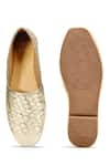 Shop_Heel Your Sole_Gold Basket Weave Espadrilles _at_Aza_Fashions