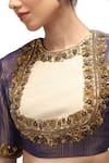 Shop_Mimamsaa_Blue Saree Chiffon Silk Zari Woven Sequins Round Ratna Embroidered With Blouse _Online_at_Aza_Fashions