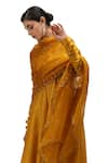 Mimamsaa_Yellow Tissue Silk Woven Beads Rohini Embroidered Dupatta _Online_at_Aza_Fashions