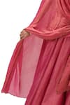 Mimamsaa_Fuchsia Chiffon Silk Woven Sequins Trisha Embroidered Dupatta _Online_at_Aza_Fashions