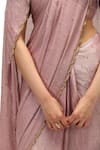 Buy_Mimamsaa_Pink Saree Chiffon Silk Zari Woven Sequins Round Yukta Embroidered With Blouse 