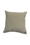 Shop_House of Inari_Off White 100% Cotton Velvet Thread Royal Jardin Embroidered Cushion Cover _at_Aza_Fashions