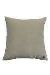 House Of Inari_Off White 100% Cotton Velvet Embroidery Leopard Cushion Cover_Online_at_Aza_Fashions
