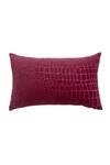 Buy_House Of Inari_Pink 100% Cotton Velvet Embroidery Abstract Work Cushion Cover_at_Aza_Fashions