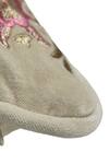 House of Inari_Off White 100% Cotton Velvet Embroidery Vintage Floral Bloom Cushion Cover _Online_at_Aza_Fashions