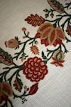 Shop_House of Inari_Red 100% Cotton Floral Work Table Runner_Online_at_Aza_Fashions
