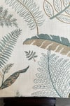 House of Inari_Beige 100% Cotton Palm Leaves Embroidered Table Runner_Online_at_Aza_Fashions