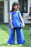 Shop_APRICOTKIDS_Blue Cotton Printed Hot Air Balloon Top And Pant Set _at_Aza_Fashions