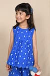 APRICOTKIDS_Blue Cotton Printed Hot Air Balloon Top And Pant Set _Online_at_Aza_Fashions