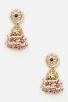 Buy_Dugran By Dugristyle_Multi Color Kundan And American Diamond Embellished Jhumkas_Online_at_Aza_Fashions