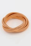 Buy_THE JEWEL FACTOR_Rose Gold Carved Greek Goddess Layered Bangle _at_Aza_Fashions