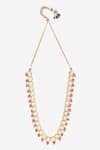 Ruby Raang_Gold Plated Kundan Hand Embellished Long Necklace _Online_at_Aza_Fashions