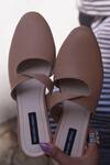 Shradha Hedau Footwear Couture_Beige Jane Round Toe Mules _Online_at_Aza_Fashions
