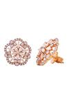 Shop_Prata_White Crystals Estrela Floral Zirconia Studs _at_Aza_Fashions