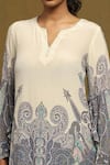 Buy_Ritu Kumar_Off White Silk, Viscose Round Joshika Paisley Bloom Print Kurta With Palazzo 