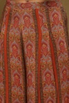 Shop_Ritu Kumar_Orange Silk, Viscose Embroidery Joshika Paisley Blossom Print Kurta With Palazzo 