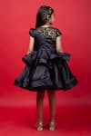 Jelly Jones_Black Embellished Bow Layered Dress_Online_at_Aza_Fashions