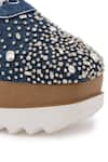 Buy_Anaar_Blue Stone Dynasty Embellished Wedge Sneakers 