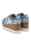 Shop_Anaar_Blue Butterfly Applique Pea Embroidered Wedge Sneakers _Online_at_Aza_Fashions