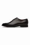 Buy_3DM LIFESTYLE_Black Plain Wholecut Oxford Shoes _Online_at_Aza_Fashions