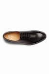 3DM LIFESTYLE_Black Plain Wholecut Oxford Shoes _Online