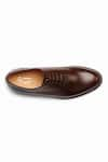 Shop_3DM LIFESTYLE_Brown Plain Wholecut Oxford Leather Shoes 