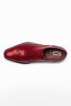 Shop_3DM LIFESTYLE_Red Plain Austerity Brogue Oxford Shoes 