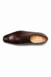 Shop_3DM LIFESTYLE_Brown Plain Leather Captoe Oxford Shoes 