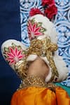 Shop_Chal Jooti_White Embellished Princess Padmini Sequined Patchwork Sneakers _Online_at_Aza_Fashions