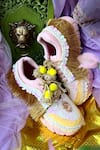 Shop_Chal Jooti_Pink Embellished Princess Candy Tassel Sneakers _at_Aza_Fashions