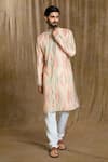 Buy_Aryavir Malhotra_Multi Color Kurta Cotton Printed Abstract And Pyjama Set_at_Aza_Fashions