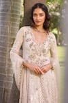 Buy_Dolly J_Ivory Georgette Embroidered Jewel Plunge Aliza Chikankari Kalidar Sharara Set _Online_at_Aza_Fashions