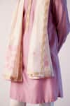 Buy_Devnaagri_Ivory Hand Paint Blossom Stole _Online_at_Aza_Fashions