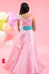 Shop_Kirti Agarwal - Pret N Couture_Pink Organza, Silk, Cotton Beads Flared Lehenga With Embroidered Blouse _at_Aza_Fashions