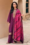 Buy_Label Varsha_Purple Kurta And Dupatta Viscose Woven Dola Silk Embroidered & Zari Pant Set_at_Aza_Fashions