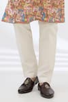 Rabani & Rakha_Multi Color Kurta Georgette Printed Ganesha And Pant Set _Online_at_Aza_Fashions