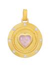 Buy_Ruuh Studios_Gold Plated Enchanting Heart Pendant Necklace _Online_at_Aza_Fashions