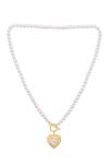 Buy_Ruuh Studios_Gold Plated Bloom Heart Pendant Necklace _at_Aza_Fashions