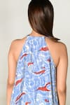 Buy_Rias Jaipur_Multi Color Cotton Bemberg Print Abstract V Neck Ponzo Midi Dress