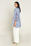 Buy_Rias Jaipur_Multi Color Cotton Bemberg Print Abstract Collared Neck Ponzo Shirt With Pant _Online_at_Aza_Fashions