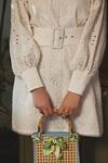 Sonam Parmar Jhawar_Ivory Cotton Hakoba Cutwork Round Adele Dress _Online_at_Aza_Fashions