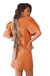 Buy_Sonam Parmar Jhawar_Orange Hakoba Embroidered Cutwork Round Lolo Top And Skirt Set _Online_at_Aza_Fashions