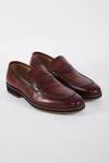 Buy_Hats Off Accessories_Brown Solid Slip-on Loafers _at_Aza_Fashions