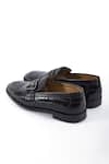 Hats Off Accessories_Black Solid Slip-on Buckled Loafers _Online_at_Aza_Fashions