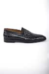 Buy_HATS OFF ACCESSORIES_Black Solid Slip-on Buckled Loafers 