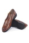 Shop_Hats Off Accessories_Brown Solid Lace-up Formal Oxfords_at_Aza_Fashions