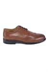 Buy_Hats Off Accessories_Brown Solid Lace-up Formal Oxfords