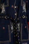 Shop_The Dramebaaz Co_Black Cotton Denim Twill Printed English Garden Midnight Charm Shirt Dress _at_Aza_Fashions